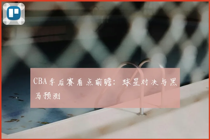 CBA季后赛看点前瞻：球星对决与黑马预测