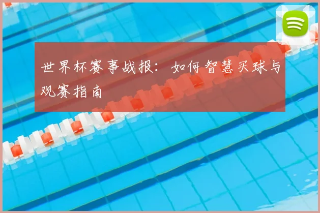 世界杯赛事战报：如何智慧买球与观赛指南